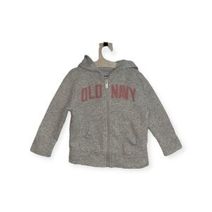 Old Navy Gray and Red Kids Hoodie